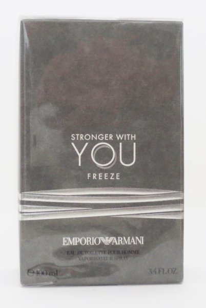Armani- Stronger With you Freeze Eau de Toilette Spray 100 ml- Neu-OvP-
